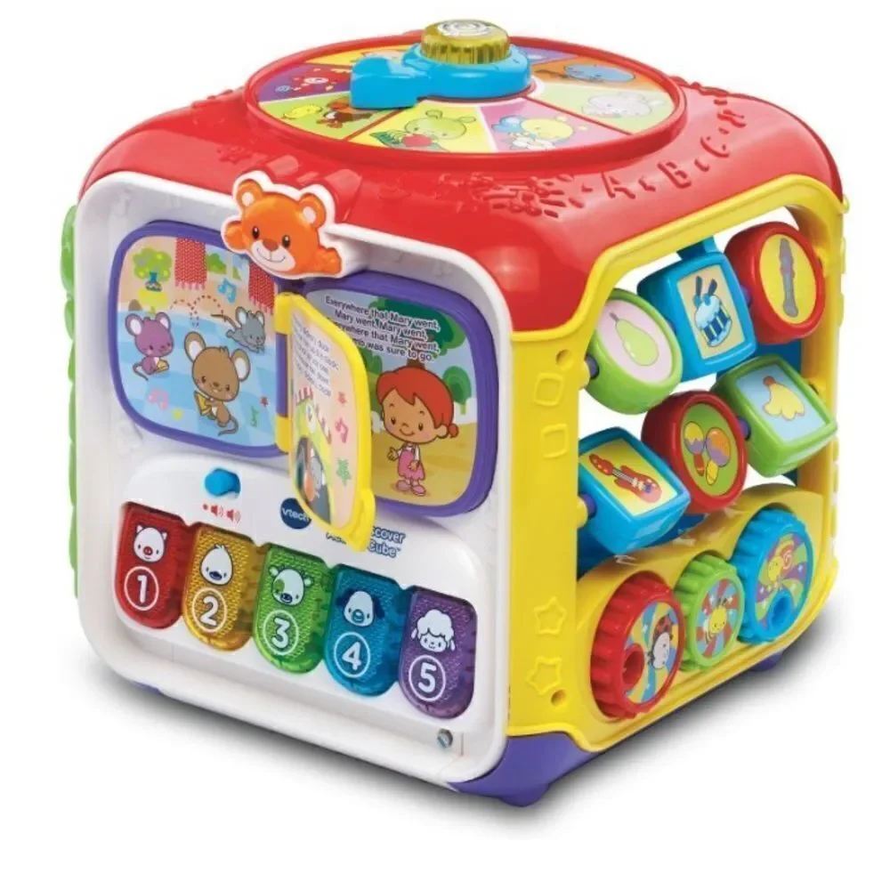 VTech Sort and Discover Activity Cube + Manhattan Toy Bundle